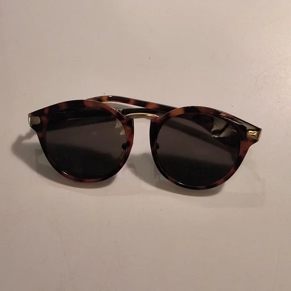 LOFT NWT‎ Bevel Round Sunglasses - Amber Glow LOFT Versa Small Round Sunglasses main image 2